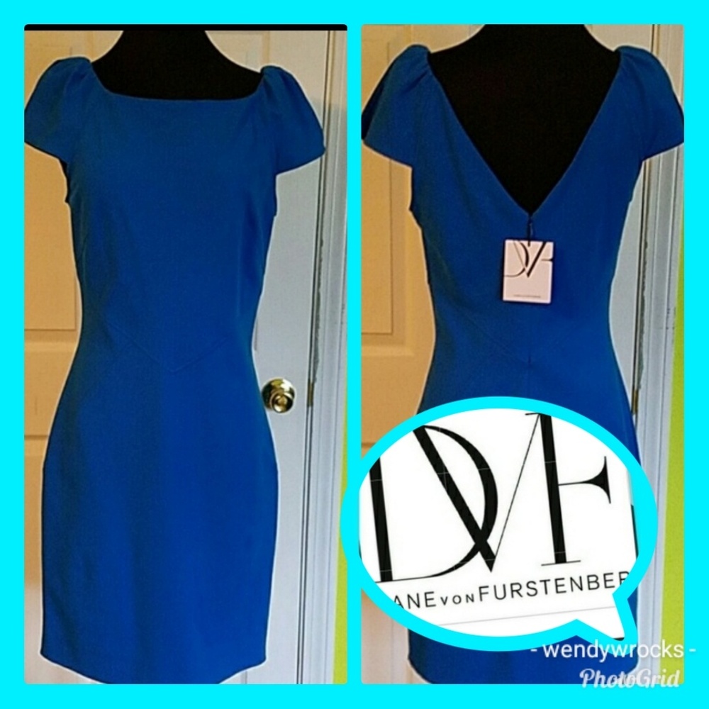 DVF Helen Electric Blue Dress